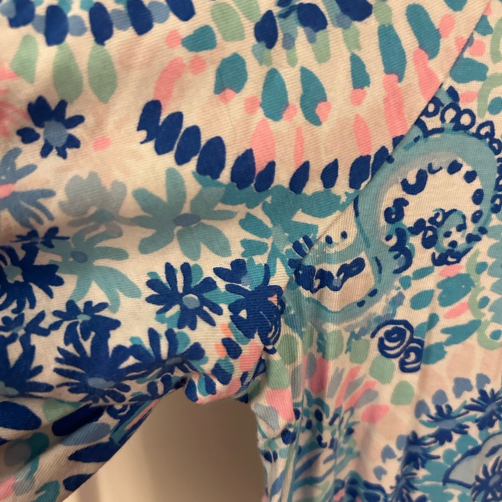 Lilly Pulitzer Easley blue Grotto commotion in the ocean  Dress - Picture 4 of 5